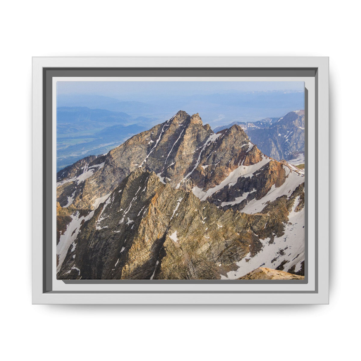 Rugged Spires — Framed Canvas Print