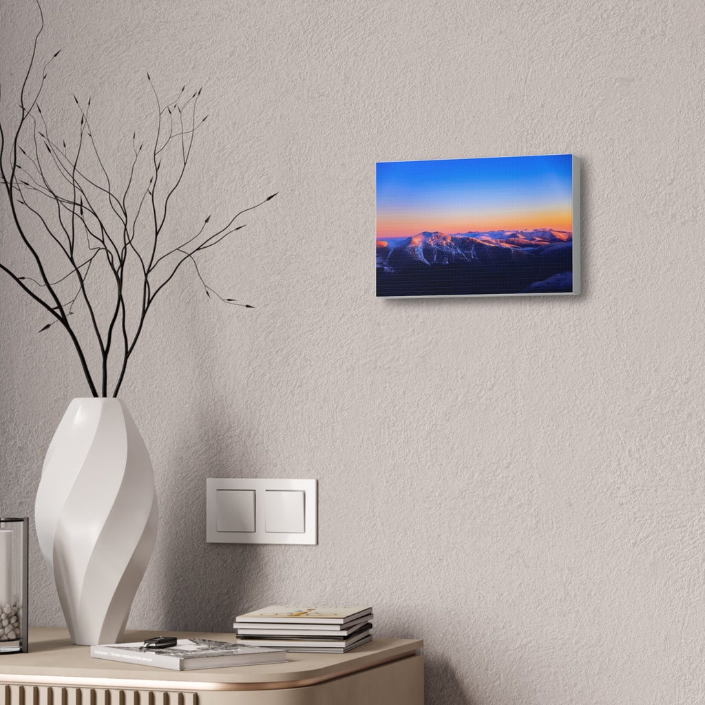 Dawn Over the Peaks — Gallery Canvas Print