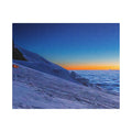 Camp on the Glacier at Dawn — Satin Canvas Print