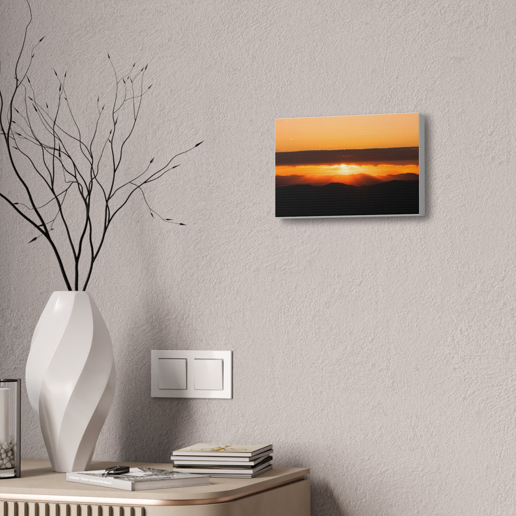 Sunset Over the Ridges — Gallery Canvas Print