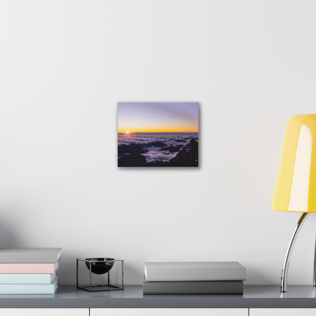 First Light Above the Clouds — Slim Canvas Print