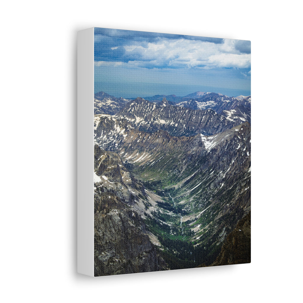 Valley From the Summit — Matte Cotton Canvas Print