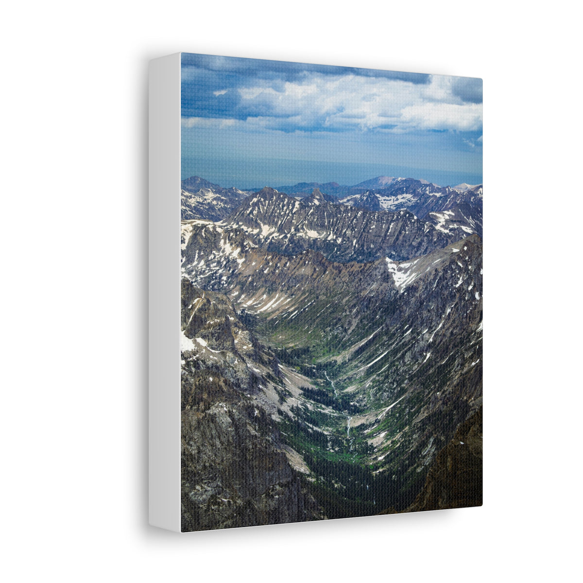 Valley From the Summit — Matte Cotton Canvas Print