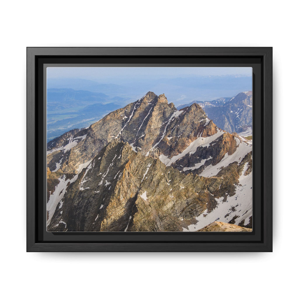 Rugged Spires — Framed Canvas Print