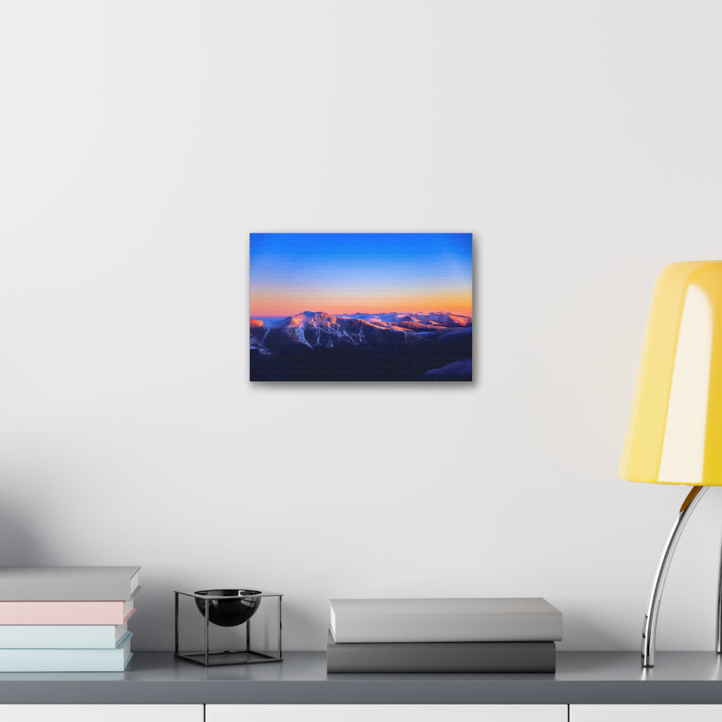Dawn Over the Peaks — Gallery Canvas Print
