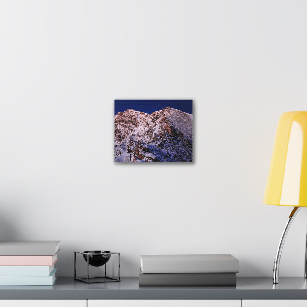 Alpenglow on the Rocks — Slim Canvas Print