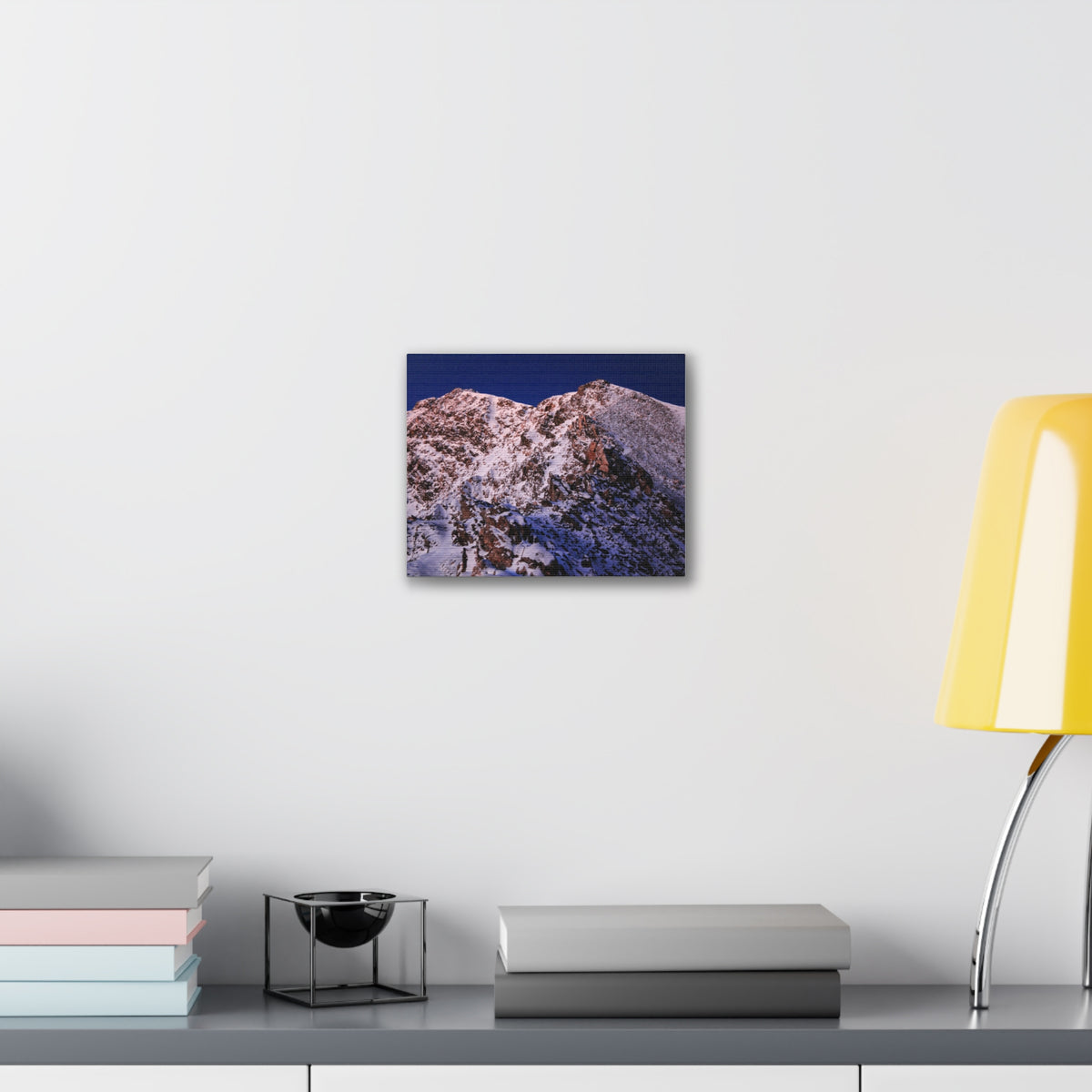 Alpenglow on the Rocks — Slim Canvas Print
