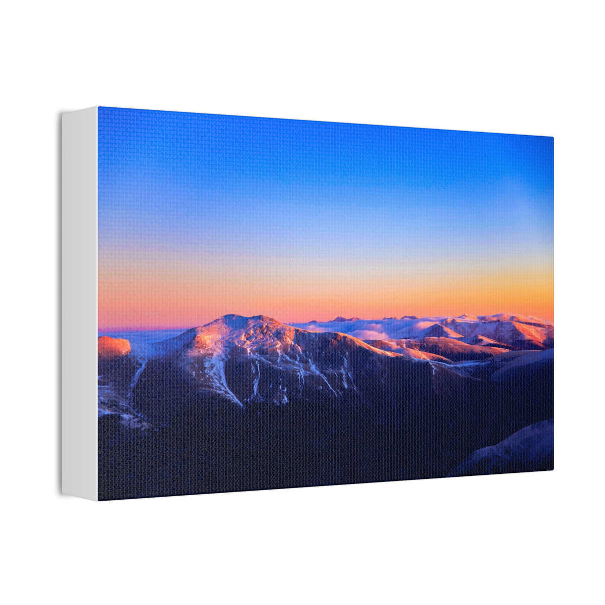 Dawn Over the Peaks — Gallery Canvas Print