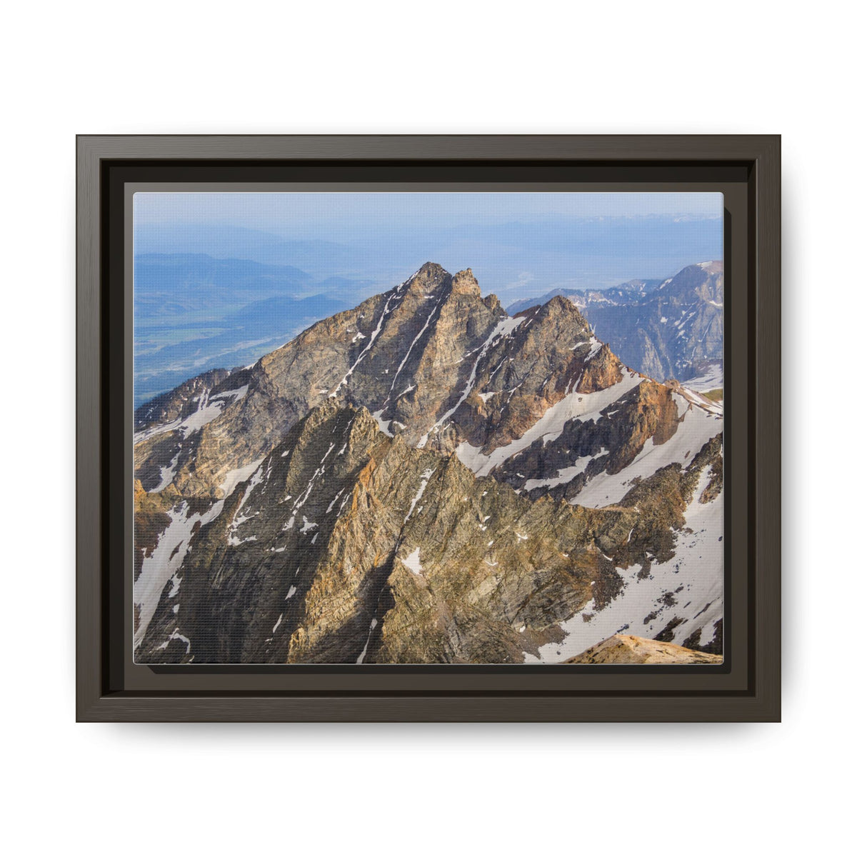 Rugged Spires — Framed Canvas Print