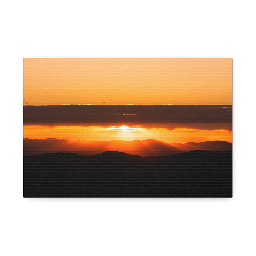 Sunset Over the Ridges — Gallery Canvas Print