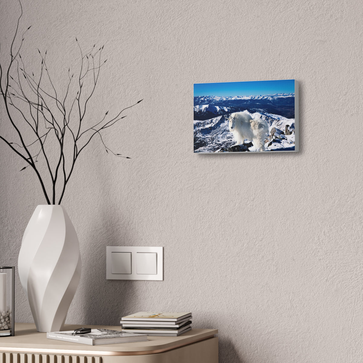 High Country Mountain Goat — Gallery Canvas Print