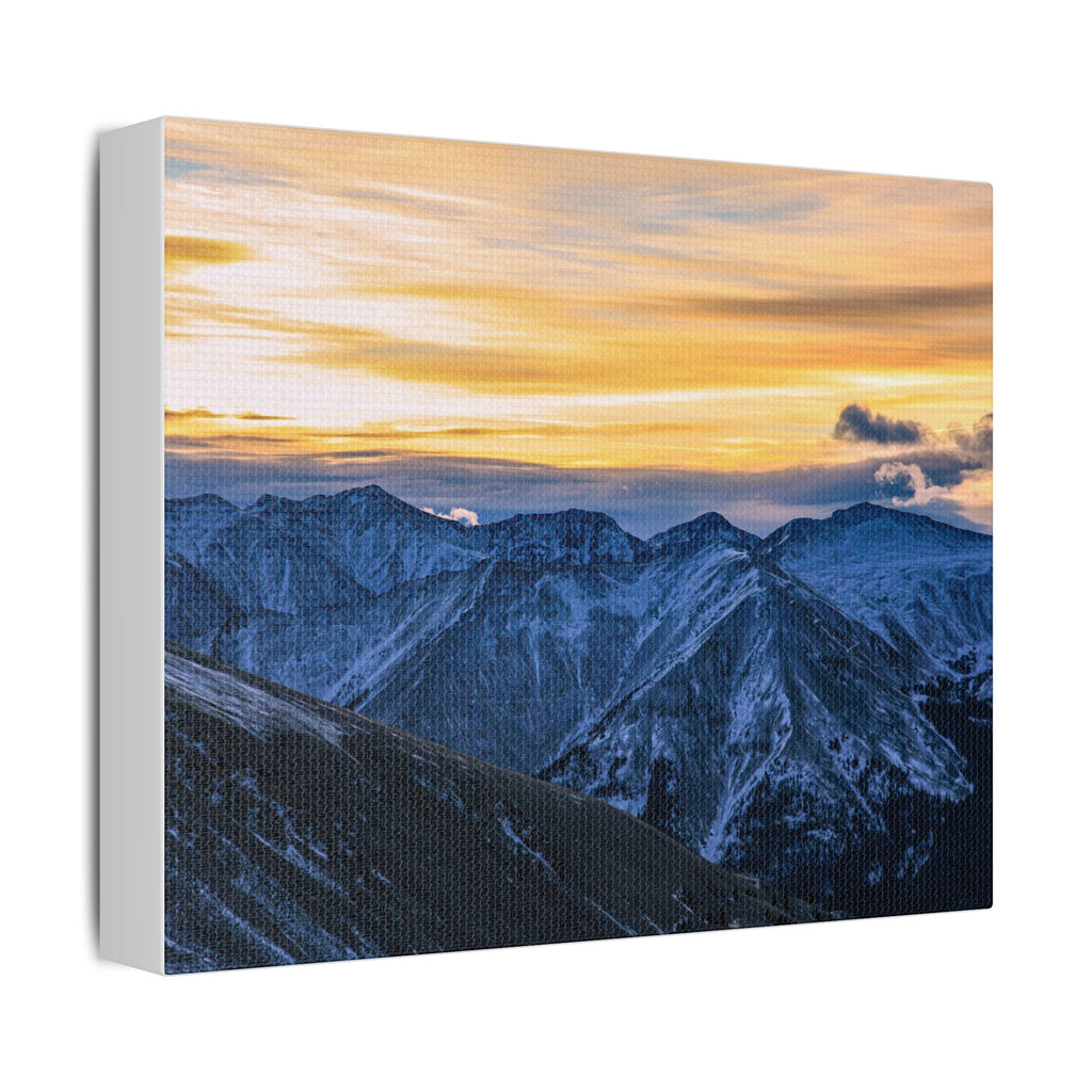 Sunset on the Range — Satin Canvas Print