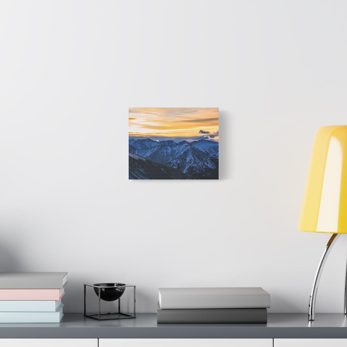 Sunset on the Range — Satin Canvas Print