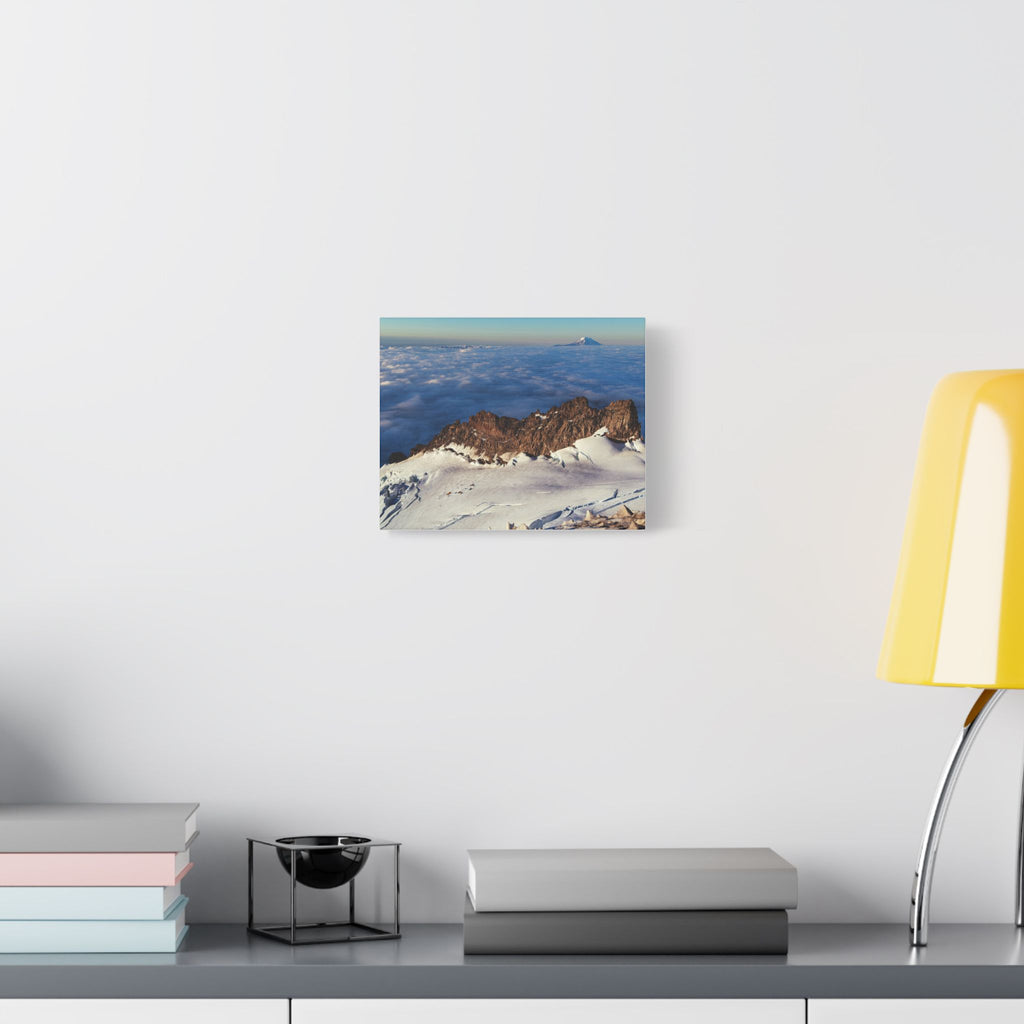 Summit Ridge Over the Cloud Sea — Satin Canvas Print