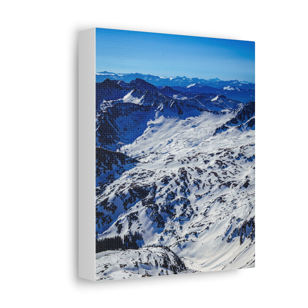 Endless Snowfields — Matte Cotton Canvas Print