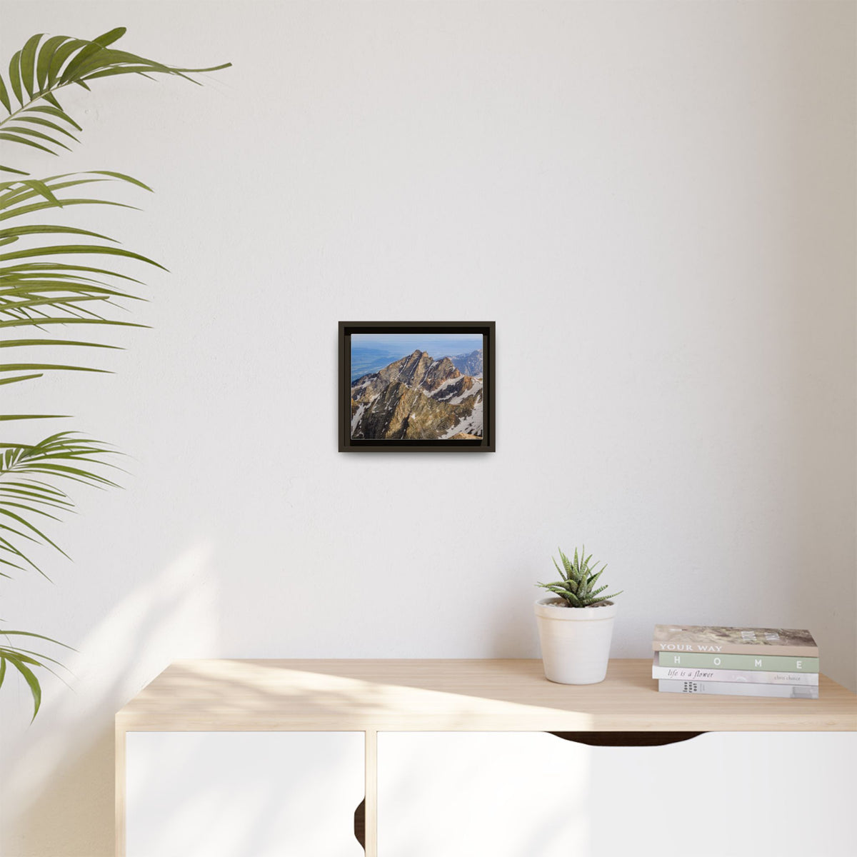 Rugged Spires — Framed Canvas Print