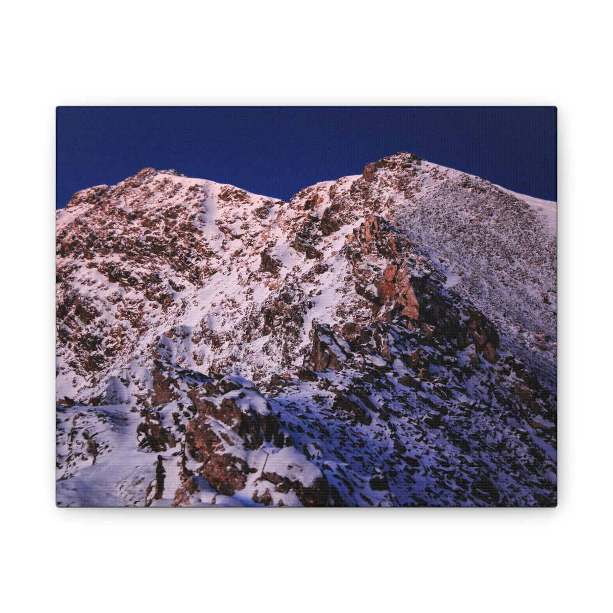 Alpenglow on the Rocks — Slim Canvas Print