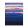 Blue Hour Layers — Matte Cotton Canvas Print