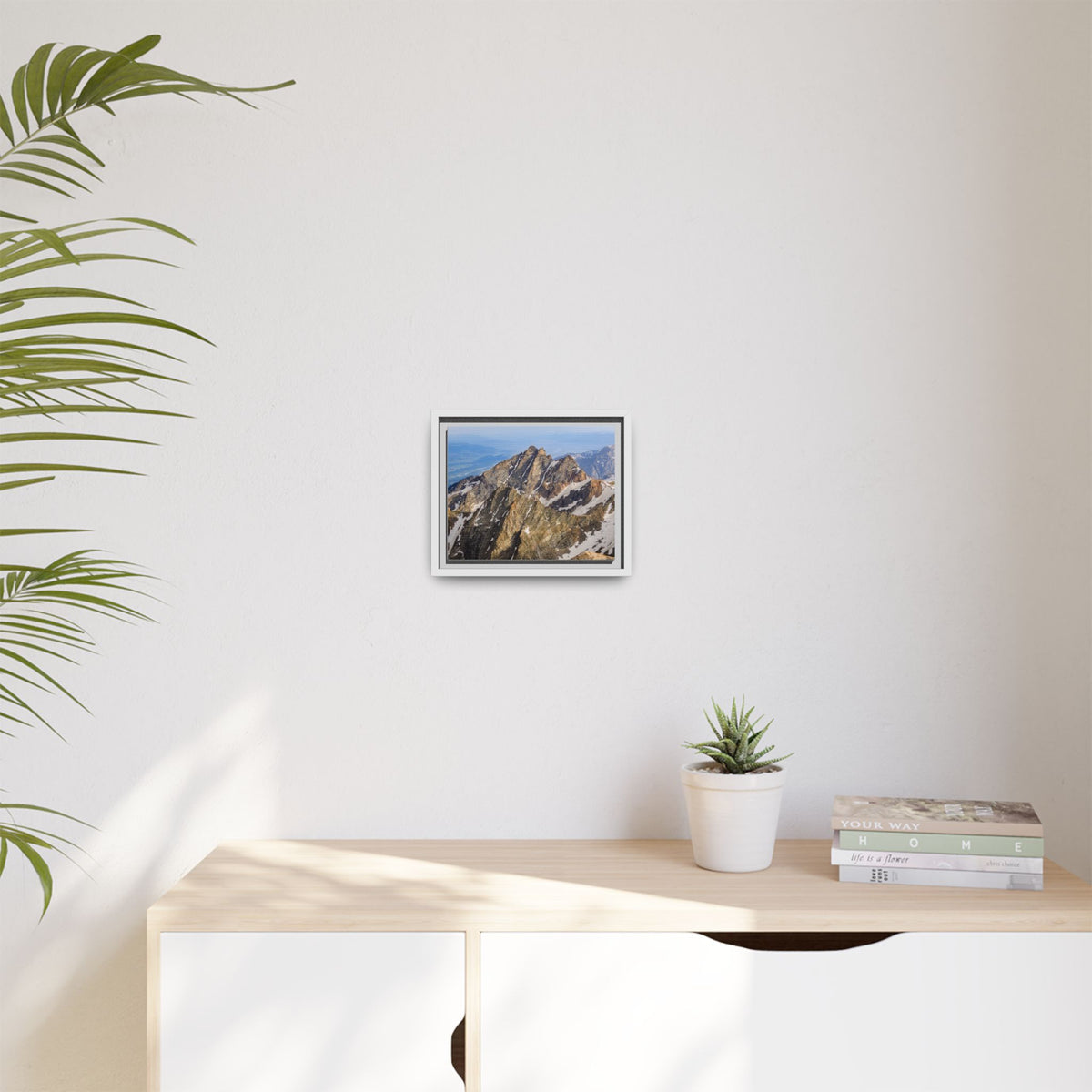 Rugged Spires — Framed Canvas Print
