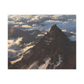 Peak Above the Clouds — Satin Canvas Print