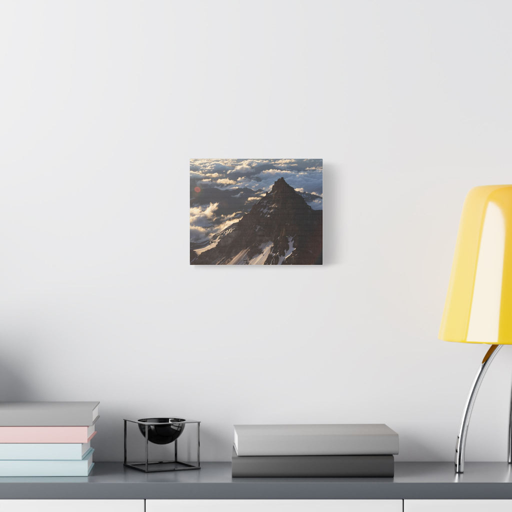 Peak Above the Clouds — Satin Canvas Print