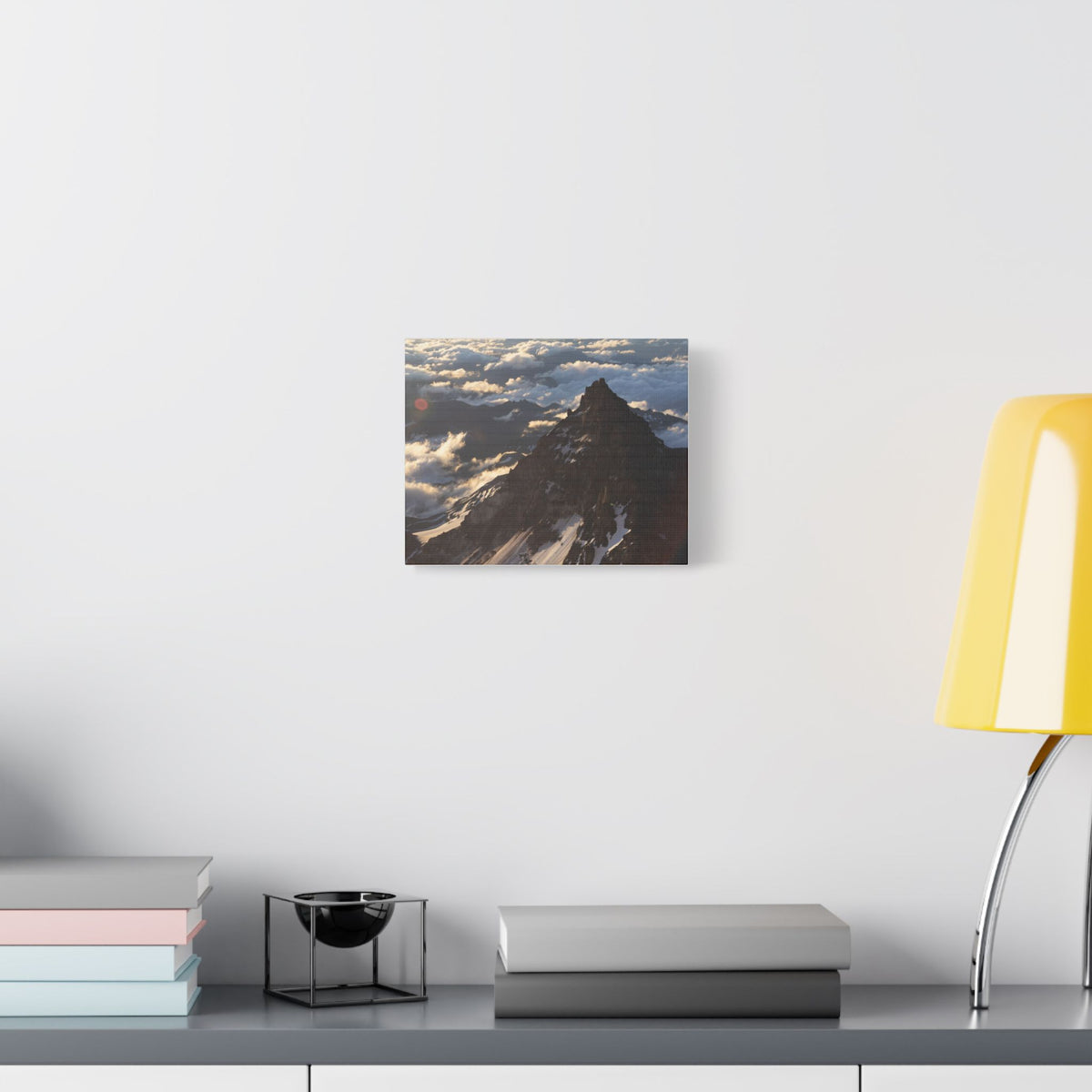 Peak Above the Clouds — Satin Canvas Print
