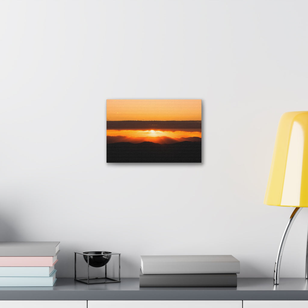 Sunset Over the Ridges — Gallery Canvas Print