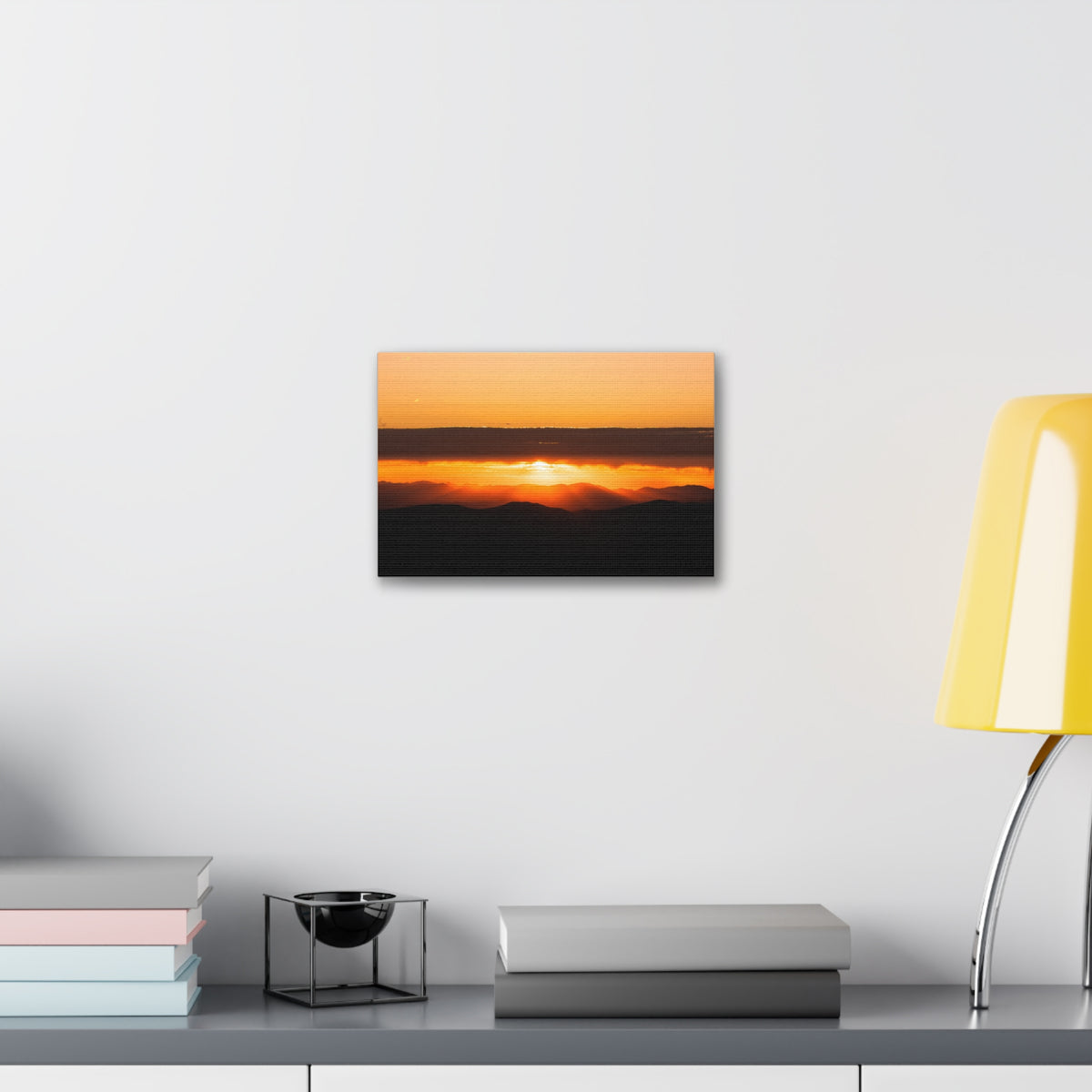 Sunset Over the Ridges — Gallery Canvas Print
