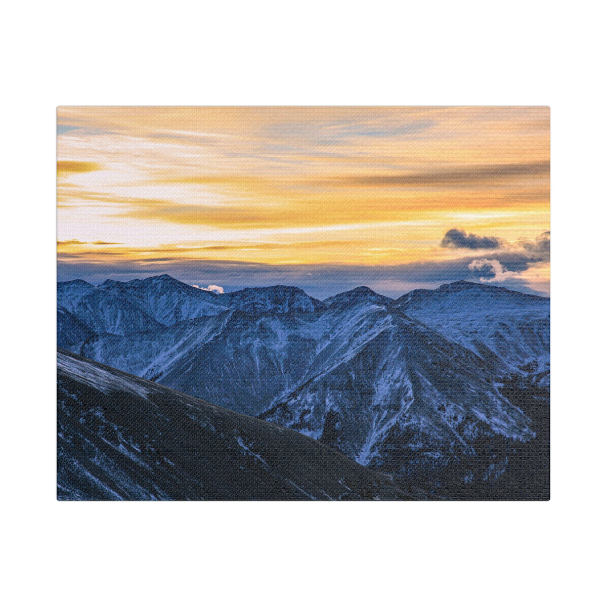 Sunset on the Range — Satin Canvas Print