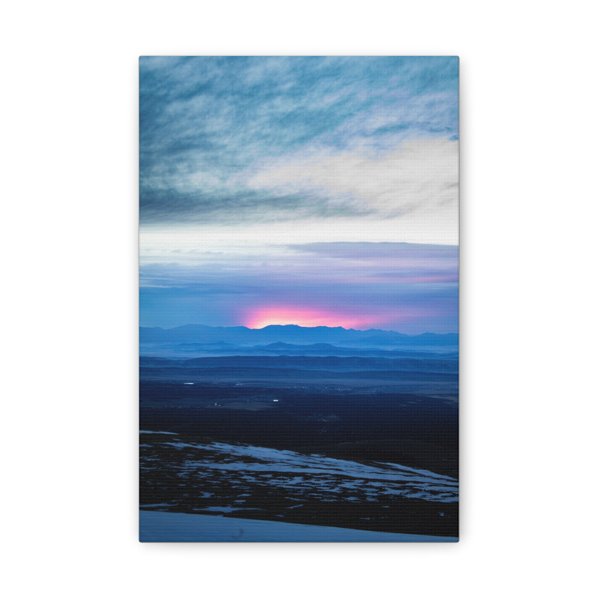 Sunset Through the Clouds — Classic Canvas Print