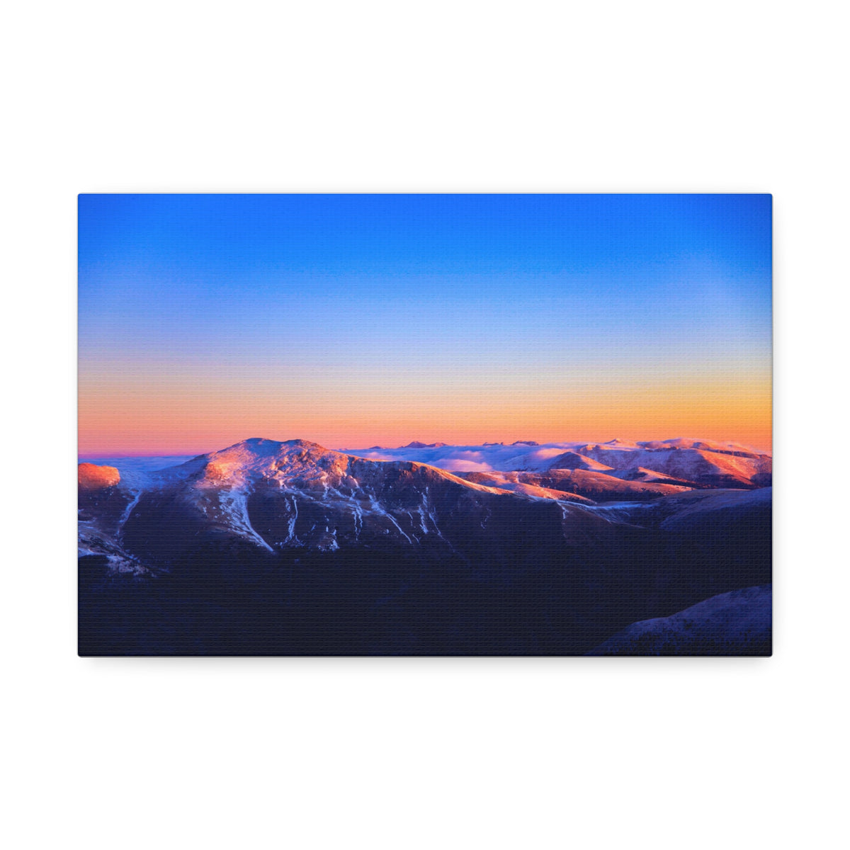 Dawn Over the Peaks — Gallery Canvas Print