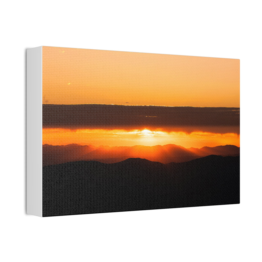 Sunset Over the Ridges — Gallery Canvas Print