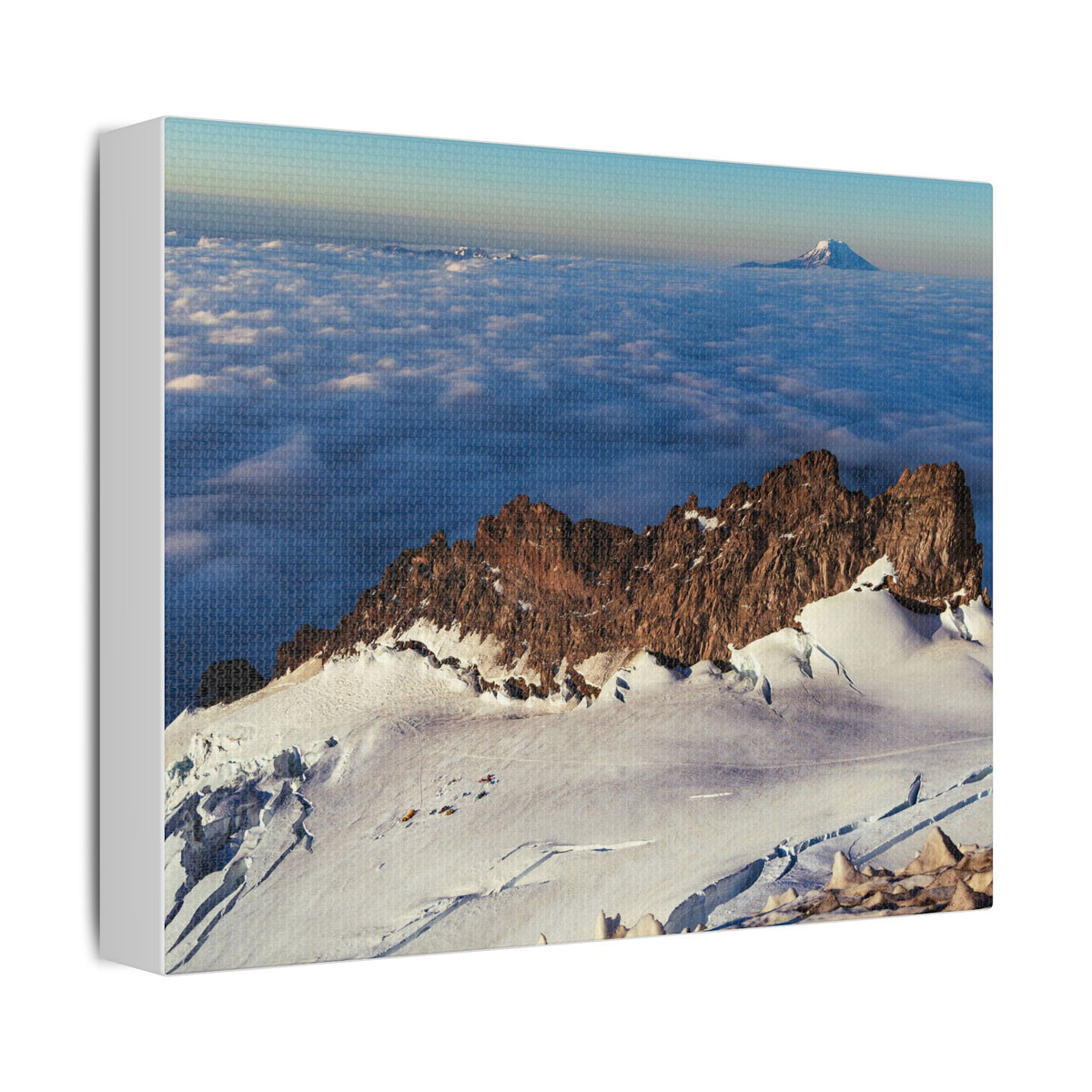 Summit Ridge Over the Cloud Sea — Satin Canvas Print