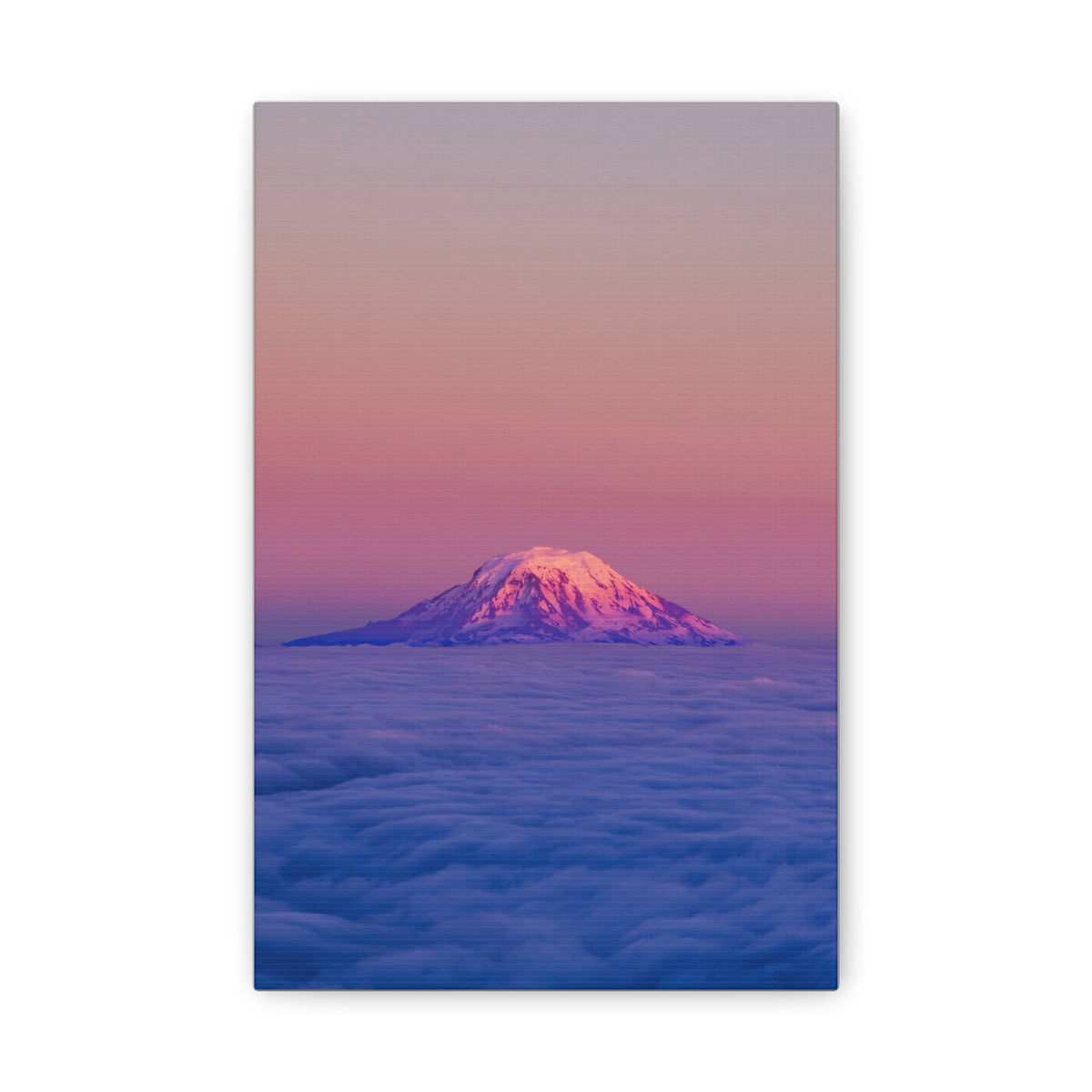 Alpenglow Above the Clouds — Classic Canvas Print