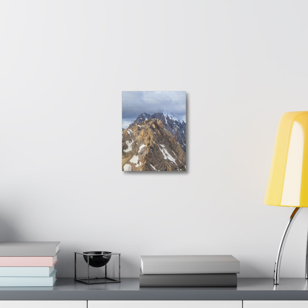 Granite Spire in the Clouds — Matte Cotton Canvas Print
