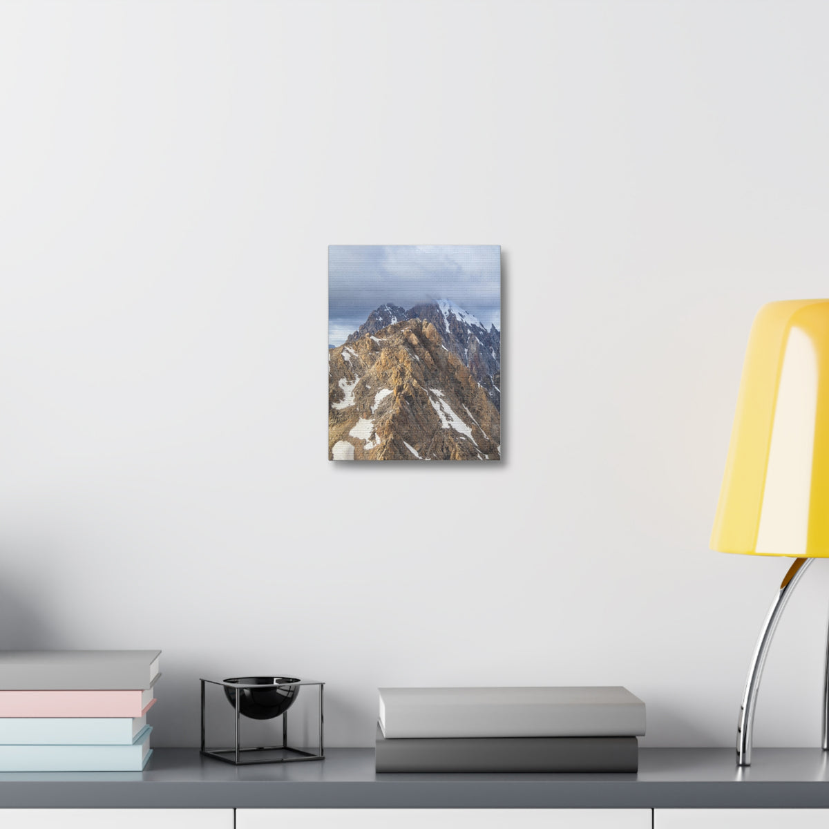 Granite Spire in the Clouds — Matte Cotton Canvas Print
