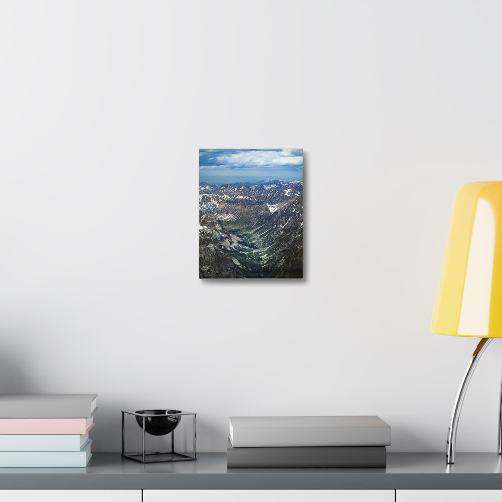 Valley From the Summit — Matte Cotton Canvas Print
