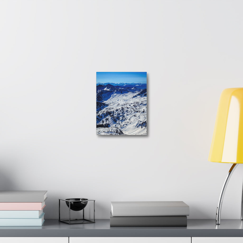 Endless Snowfields — Matte Cotton Canvas Print