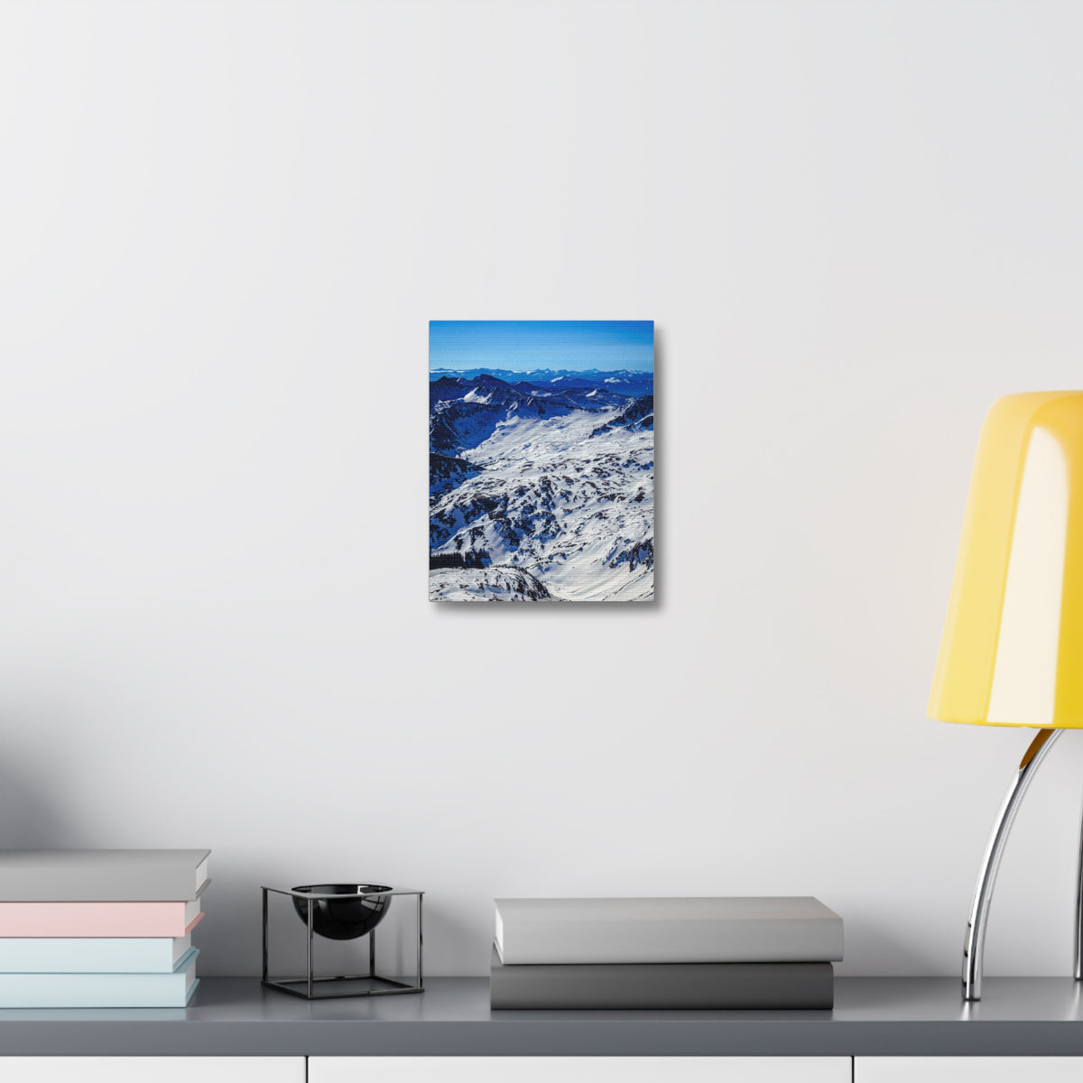 Endless Snowfields — Matte Cotton Canvas Print
