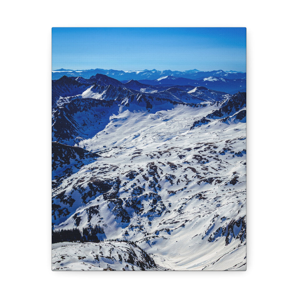 Endless Snowfields — Matte Cotton Canvas Print