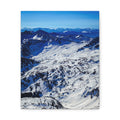 Endless Snowfields — Matte Cotton Canvas Print