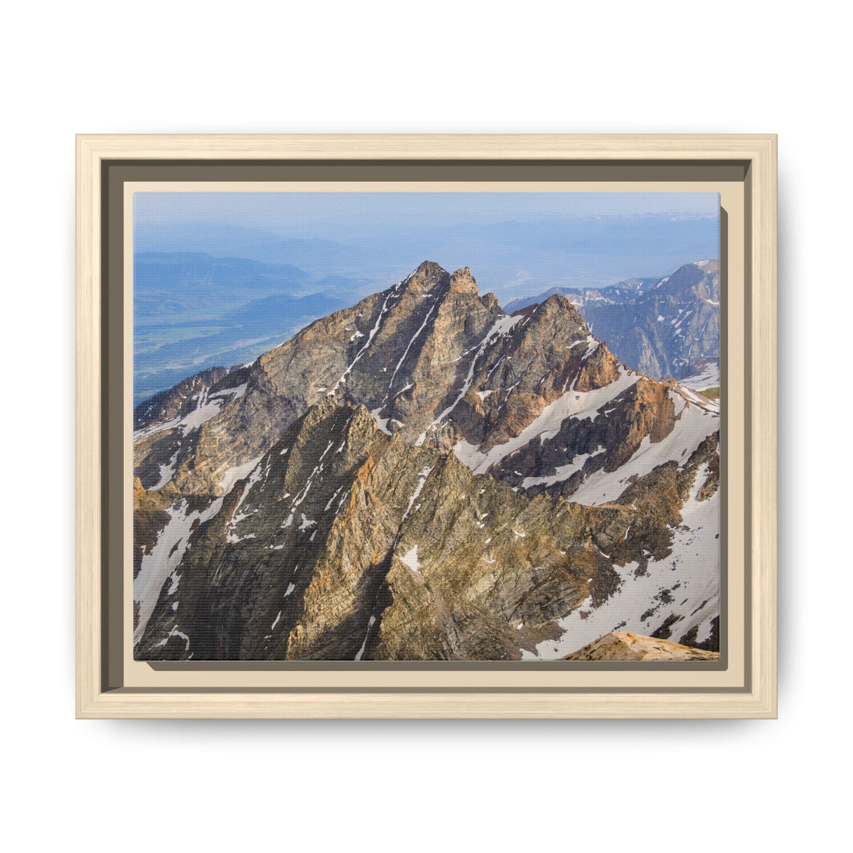 Rugged Spires — Framed Canvas Print